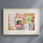 tablou „board ul amintirilor” — o bucată din viața ta