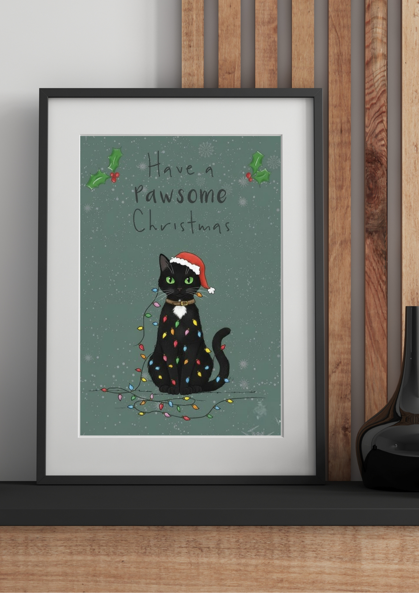 tablou personalizat de crăciun cu animalele de companie | dinviatata