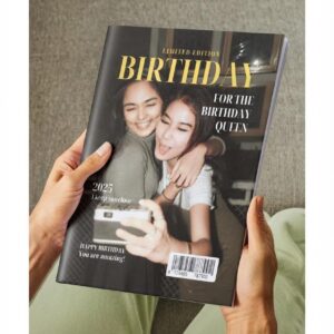 revistă personalizată pentru zi de naștere – cadou unic cu poze și mesaje | dinviatata