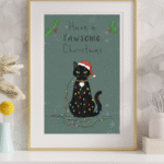 tablou personalizat de crăciun cu animalele de companie | dinviatata