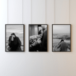 set 3 tablouri personalizate alb negru – emoții reale, design minimalist | dinviatata