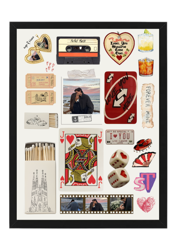 tablou colaj „love story” – amintirile voastre, spuse fără cuvinte | dinviatata