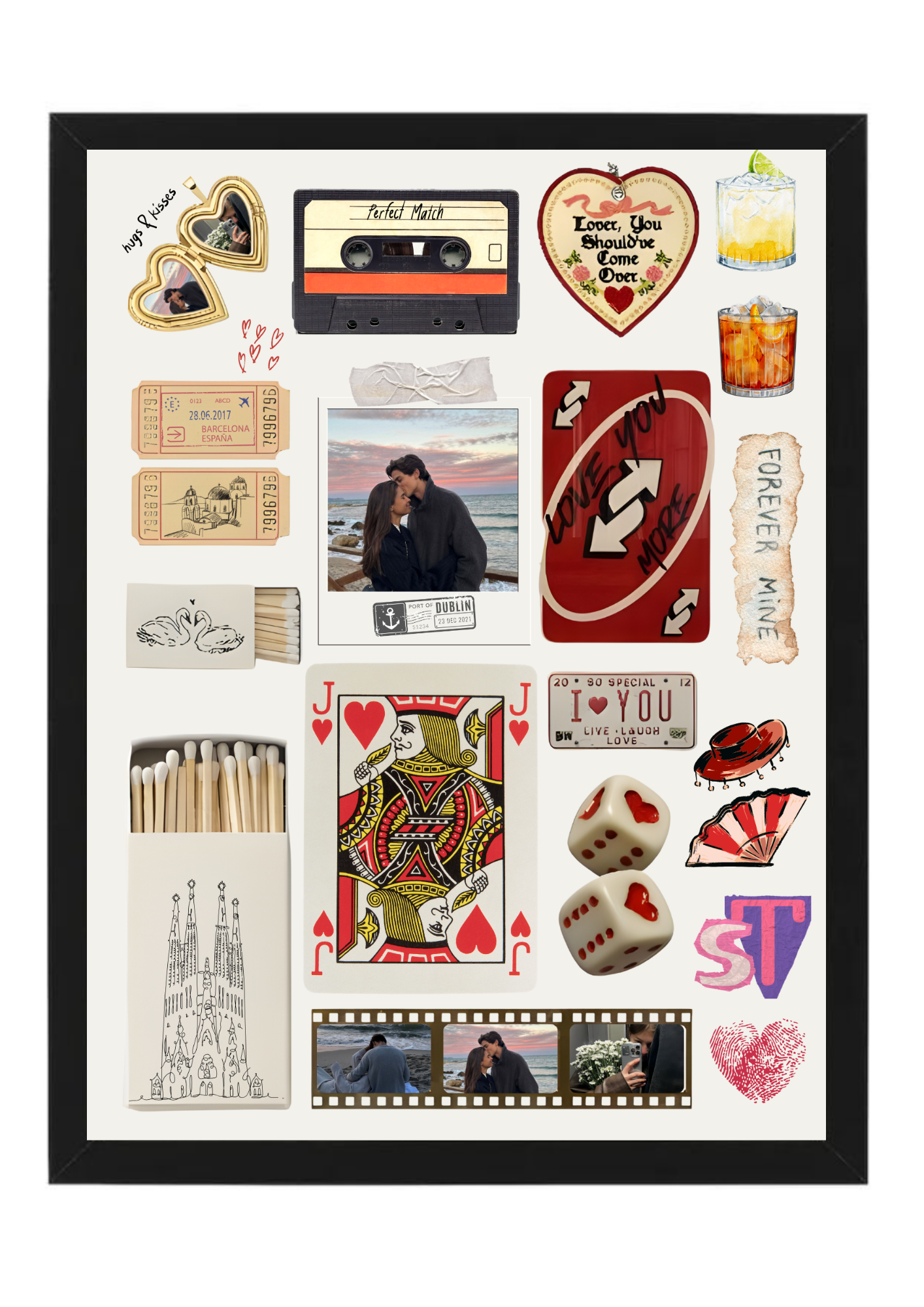 tablou colaj „love story” – amintirile voastre, spuse fără cuvinte | dinviatata