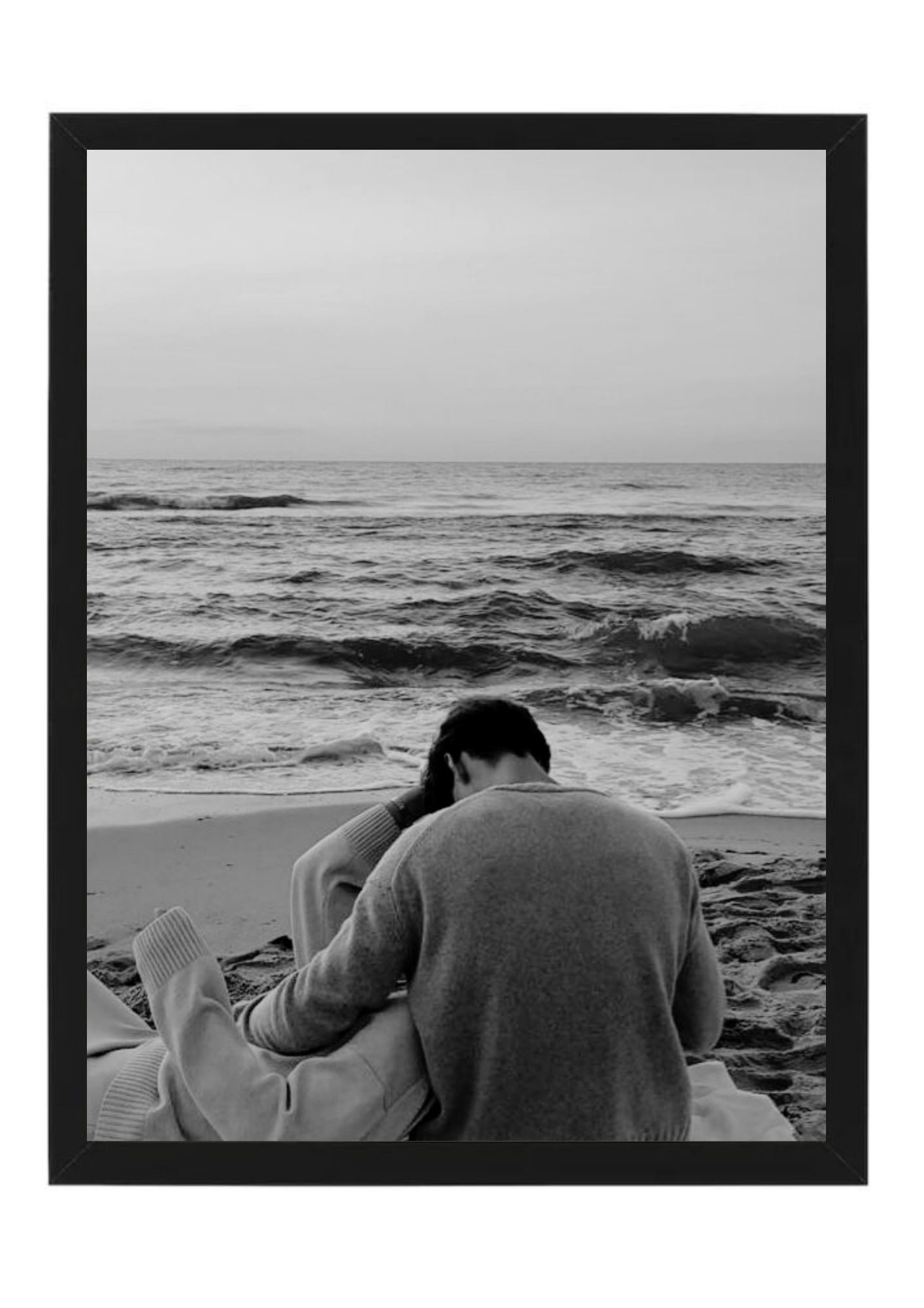 set 3 tablouri personalizate alb negru – emoții reale, design minimalist | dinviatata