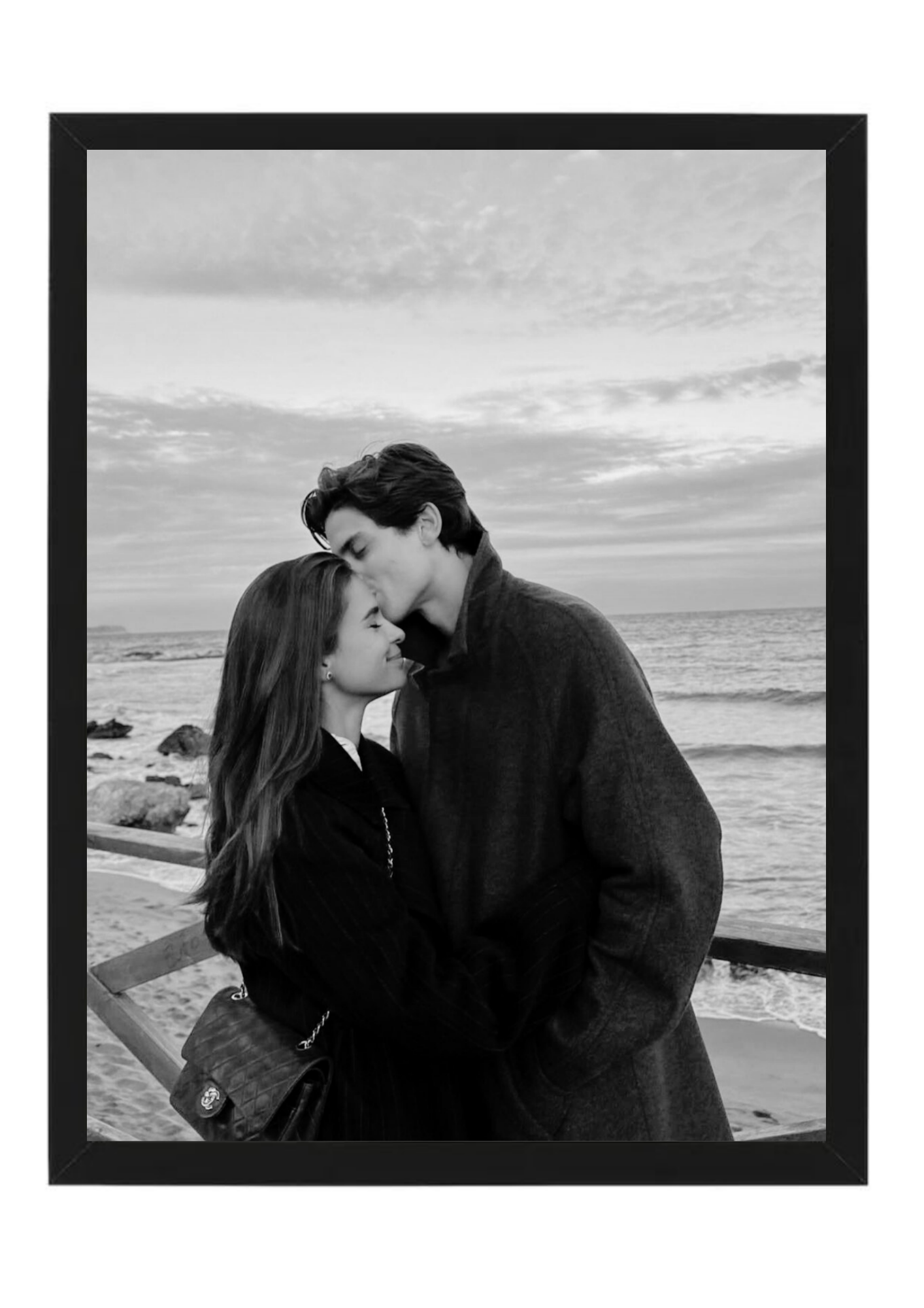 set 3 tablouri personalizate alb negru – emoții reale, design minimalist | dinviatata