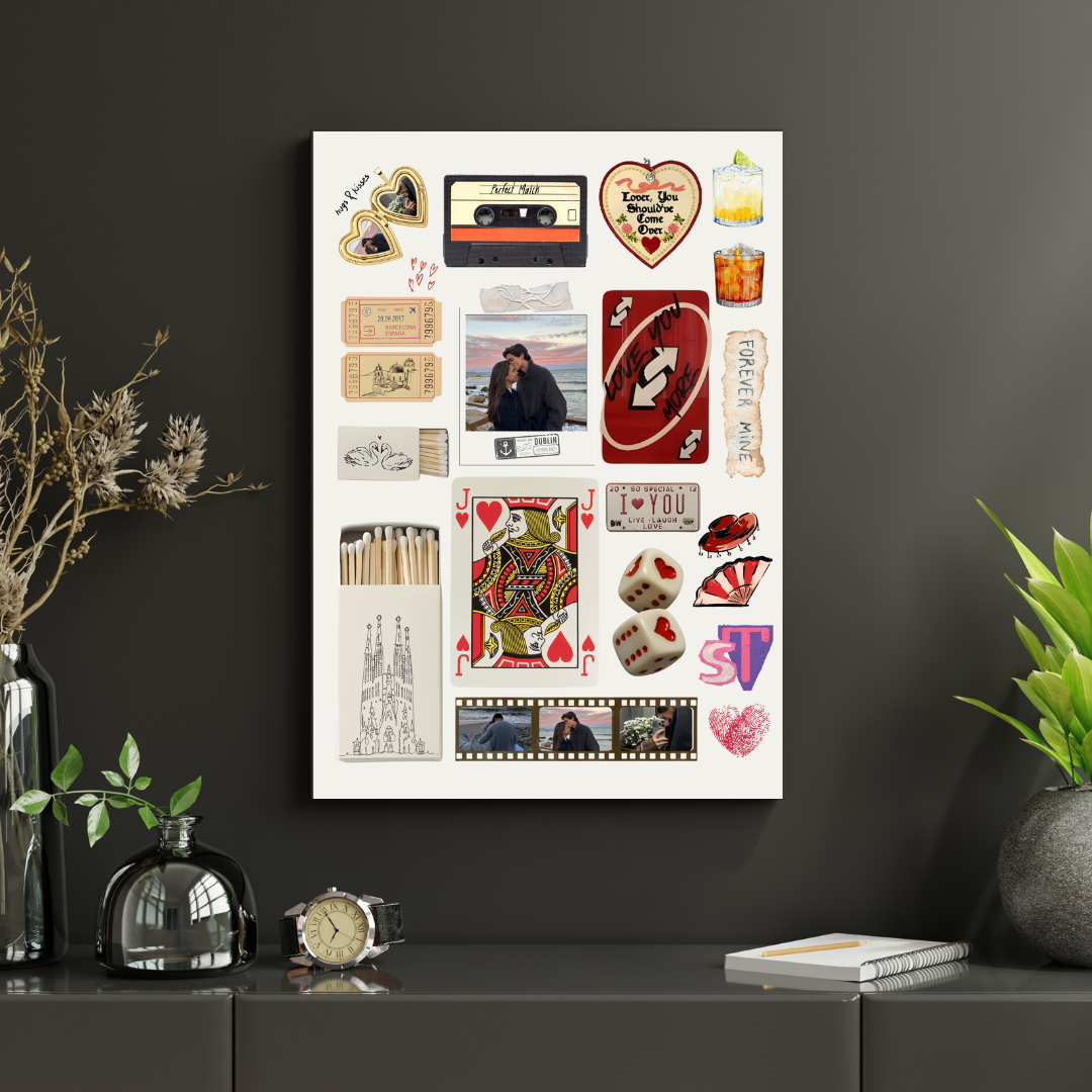 tablou colaj „love story” – amintirile voastre, spuse fără cuvinte | dinviatata