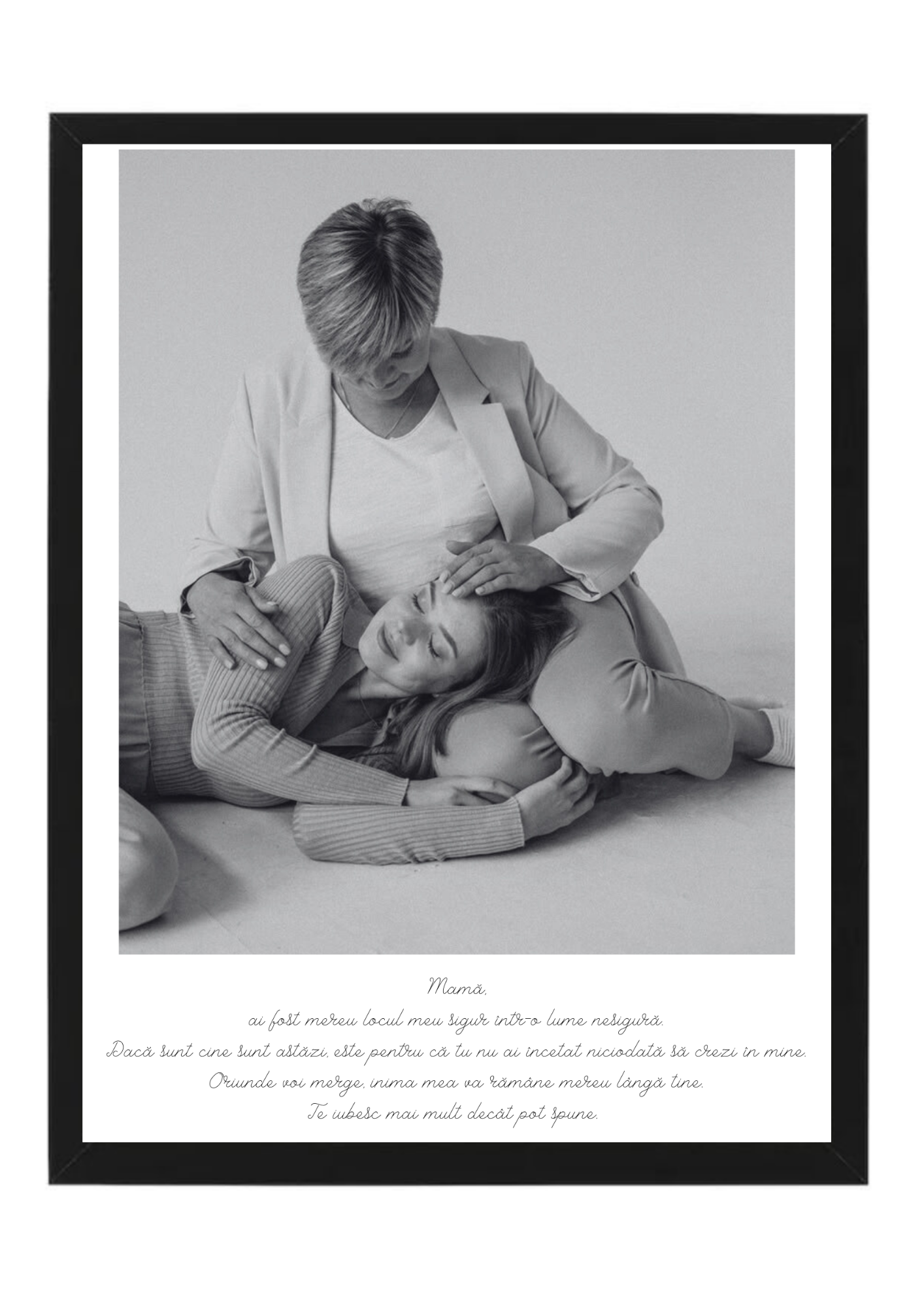 tablou personalizat 8 martie pentru mama – cu mesaj special și fotografie