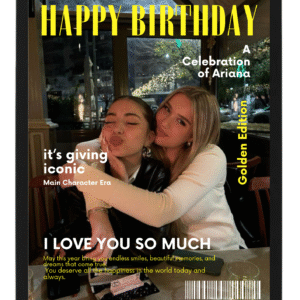 tablou personalizat tip copertă de revistă – cadou unic pentru aniversări și momente speciale | dinviatata