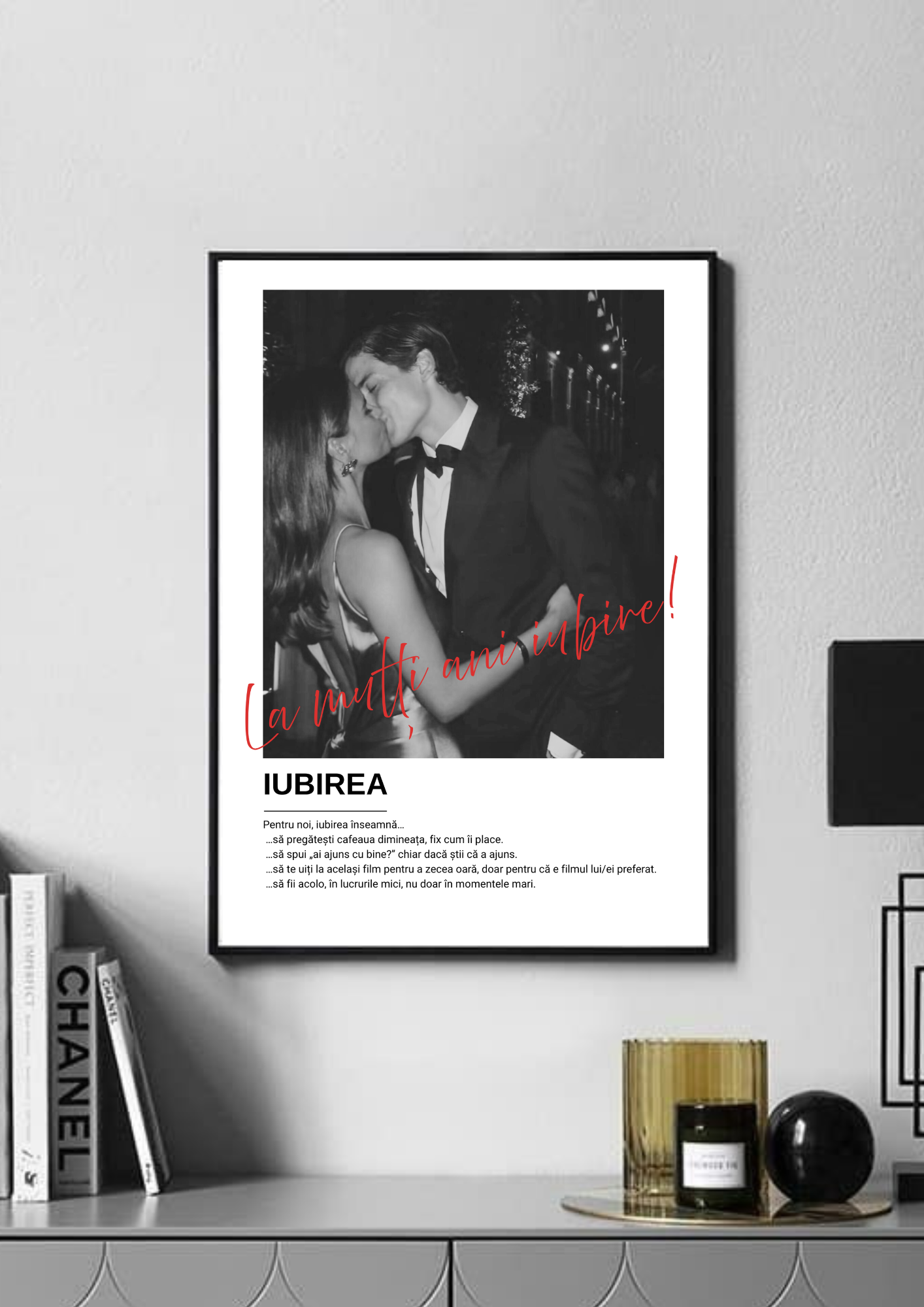 tablou colaj personalizat – povestea iubirii voastre în imagini și cuvinte dinviatata