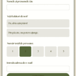 invitație nuntă online cu confirmare rsvp model dream wedding