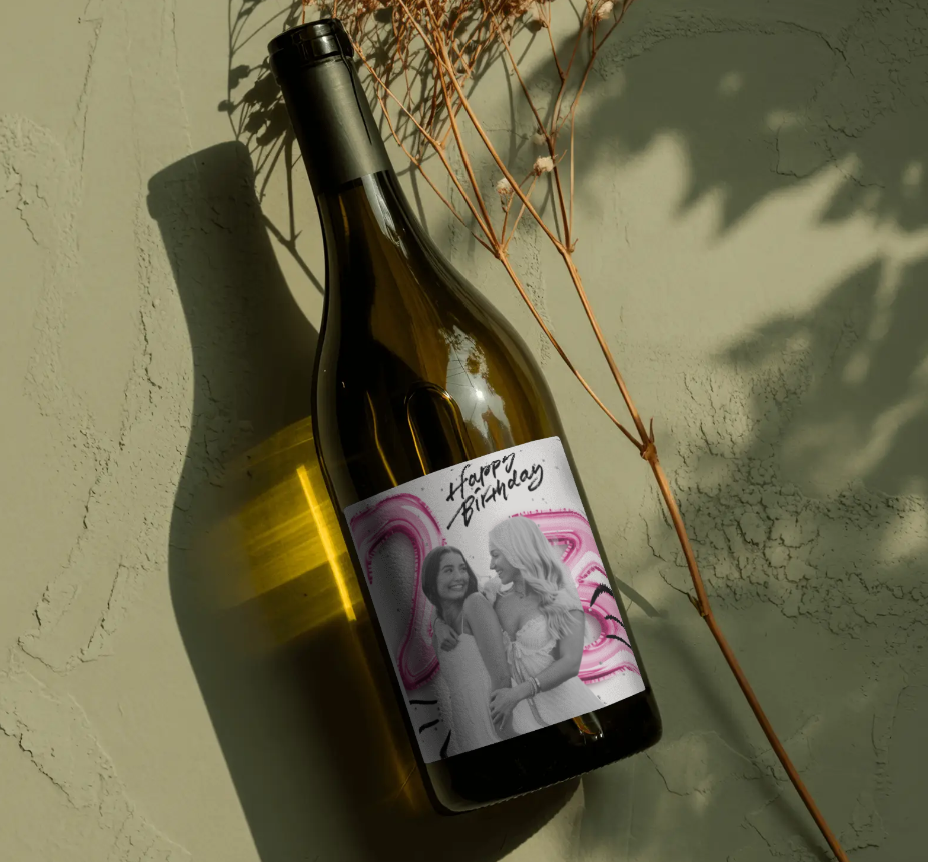 etichetă autocolantă personalizată pentru sticle de vin