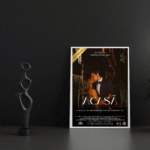 tablou personalizat stil poster de film "acasă în brațele tale" – afiș cinematografic de poveste pentru cupluri