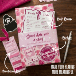 blind date with a book pachet cadou cu carte surpriză, sticky notes și accesorii de adnotat