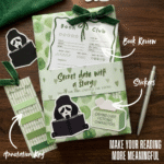 blind date with a book pachet cadou cu carte surpriză, sticky notes și accesorii de adnotat